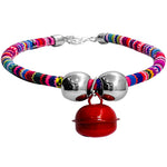 Load image into Gallery viewer, Adjustable Ethnic Style Cat Collar Necklace with Crisp Charm Bell