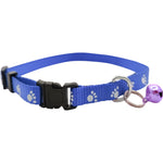 Load image into Gallery viewer, Paw Print Pet Collar with Bell