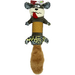 Load image into Gallery viewer, Multi-Texture Corduroy & Rubber Dog Toy - Durable Plush Dental Chew