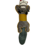 Load image into Gallery viewer, Multi-Texture Corduroy & Rubber Dog Toy - Durable Plush Dental Chew