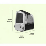 Load image into Gallery viewer, Premium Expandable Pet Carrier Backpack | Breathable & Foldable Travel Bag for Cats & Small Dogs