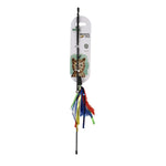 Load image into Gallery viewer, Basil Feather Wand Cat Teaser Toy with Bell & Tinsel