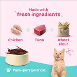 Load image into Gallery viewer, Basil PURRfect Dental Sticks for Cats – Tuna & Chicken (44g)