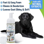Load image into Gallery viewer, Basil Moisturising Foam Dry Bath Shampoo for Dogs & Cats – 150ml | Waterless Pet Shampoo with Aloe Vera & Conditioner