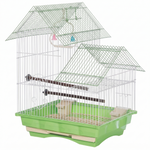 Load image into Gallery viewer, Deluxe Split-Level Gable Roof Bird Cage-304 (35x28x48cm)