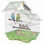 Load image into Gallery viewer, Deluxe Split-Level Gable Roof Bird Cage-304 (35x28x48cm)