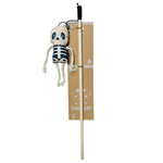 Load image into Gallery viewer, SmartyPet Skeleton Cat Teaser Wand Toy with Bell – Natural Wooden Stick (40cm)