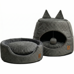 Load image into Gallery viewer, SmartyPet Premium Velvet Cat House (Color May Vary)