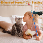 Load image into Gallery viewer, Cat Teasing Plastic Stick with Rattan Ball