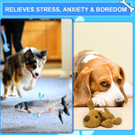 Load image into Gallery viewer, Holy Paws Dancing Fish – Interactive Squeaky & Wiggling Dog Toy