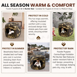 Load image into Gallery viewer, Camouflage Pet Den House – Premium Foldable Shelter for Dogs & Cats