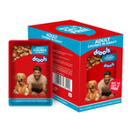 Load image into Gallery viewer, Drools Adult Wet Dog Food – Real Chicken & Chicken Liver Chunks in Gravy (15g x 12 Pouches)