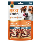 Load image into Gallery viewer, First Bark Chicken & Carrot Sandwich Dog Treats (70g)