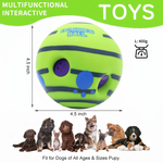 Load image into Gallery viewer, Wobble Giggle Sound Ball – Interactive Treat-Dispensing & Noisemaker Toy for Dogs