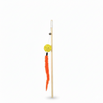 Load image into Gallery viewer, Cat Teasing Wooden Stick with Rattan Ball