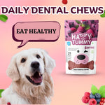Load image into Gallery viewer, Happy Tummy Berries Daily Dental Chews – Small (21 Pieces)