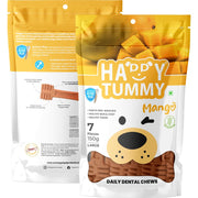 Happy Tummy Mango Dental Chews – Large (7 Pieces, 150g)