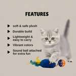 Load image into Gallery viewer, NB Cat Toy- Mouse with Ball