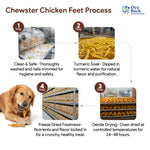 Load image into Gallery viewer, Oye Bark Chewster Dehydrated Chicken Feet Dog Treats – 100g