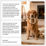 Load image into Gallery viewer, Oye Bark Eco-Friendly Leather & Cotton Rope Moose Dog Toy