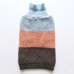 Load image into Gallery viewer, SmartyPet Tricolour Knit Turtleneck Dog Winter Sweater (Color May Vary)