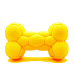 Load image into Gallery viewer, EE Toys Durable Yellow Rubber Bone Dog Toy