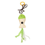 Load image into Gallery viewer, SmartyPet Canvas Fish Cat Toy with Crinkle Ribbons, Crisp Bell & Elastic Teaser String