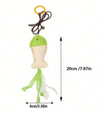 Load image into Gallery viewer, SmartyPet Canvas Fish Cat Toy with Crinkle Ribbons, Crisp Bell & Elastic Teaser String
