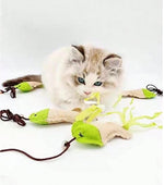Load image into Gallery viewer, SmartyPet Canvas Fish Cat Toy with Crinkle Ribbons, Crisp Bell & Elastic Teaser String