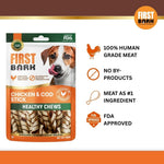 Load image into Gallery viewer, First Bark Chicken & COD Stick Dog Treats – 70gm