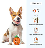 Load image into Gallery viewer, Holy Paws Fruity Bite Orange – 2-in-1 Natural Rubber Treat Dispenser & Chew Toy