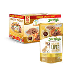 Load image into Gallery viewer, Jerhigh Chicken & Liver Gravy Dog Wet Food – 120gm x 12 Pouches