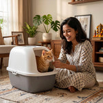 Load image into Gallery viewer, Tilting Heads Premium Hooded Cat Litter Box (LB001)