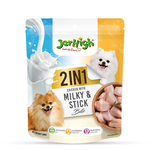 Load image into Gallery viewer, JerHigh Milky & Stick Bite Dog Treats – 380gm | Real Chicken & Milk Flavor | Healthy & Tasty Snack for Dogs
