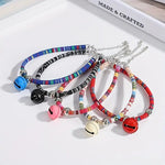 Load image into Gallery viewer, Adjustable Ethnic Style Cat Collar Necklace with Crisp Charm Bell