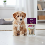 Load image into Gallery viewer, Gnawlers Pettide Puppy Bone - Calcium Dental Treats for Small Dogs - 40gm