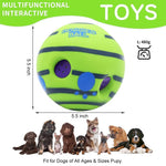 Load image into Gallery viewer, Wobble Giggle Sound Ball – Interactive Treat-Dispensing & Noisemaker Toy for Dogs