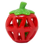 Load image into Gallery viewer, Holy Paws Fruity Bite Strawberry Dog Toy – Natural Rubber Treat Dispenser