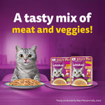 Load image into Gallery viewer, Whiskas Tasty Mix Tuna Kanikama Carrot In Gravy Wet Cat Food - 70g