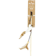 Cat Teasing Wooden Stick - Double Dangler