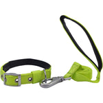 Load image into Gallery viewer, Leash &amp; Collar-Plain Nylon Padded for Dogs (Color May Vary)