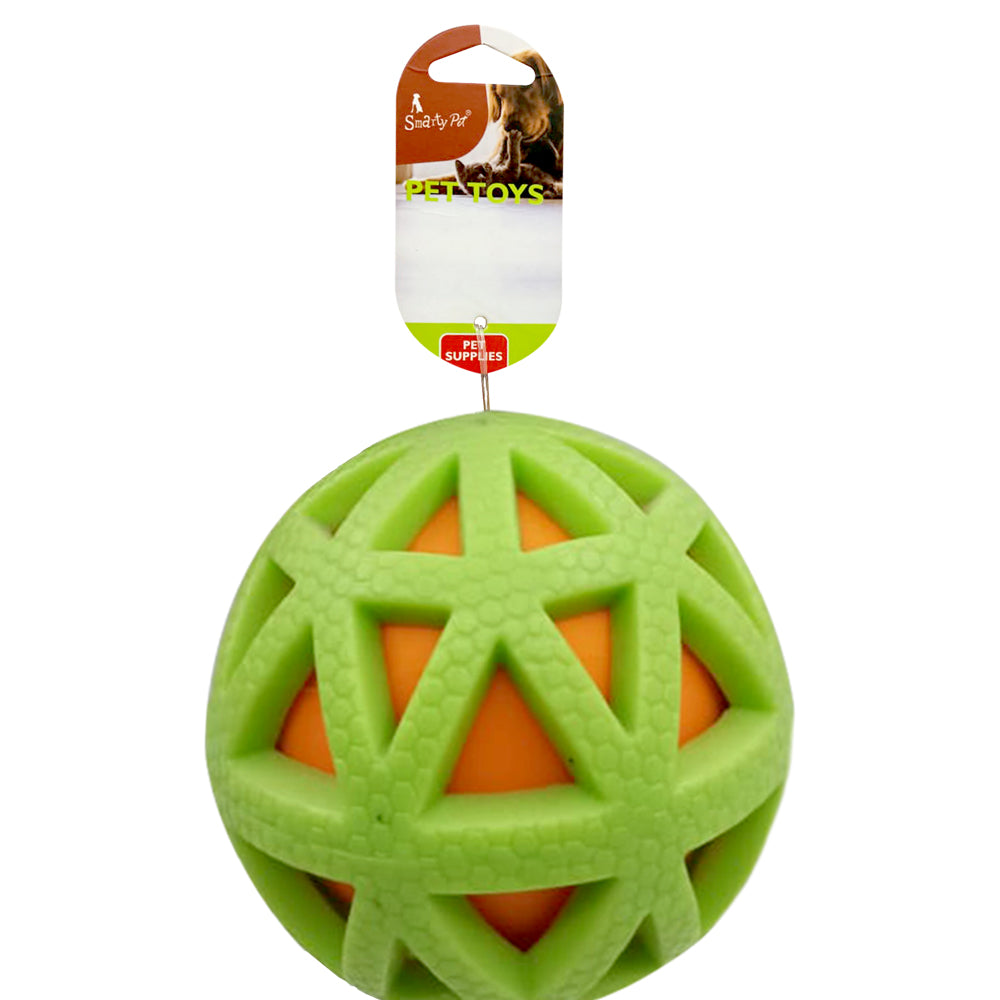 SmartyPet Squeaky Interactive Ball-in-Ball Dog Toy