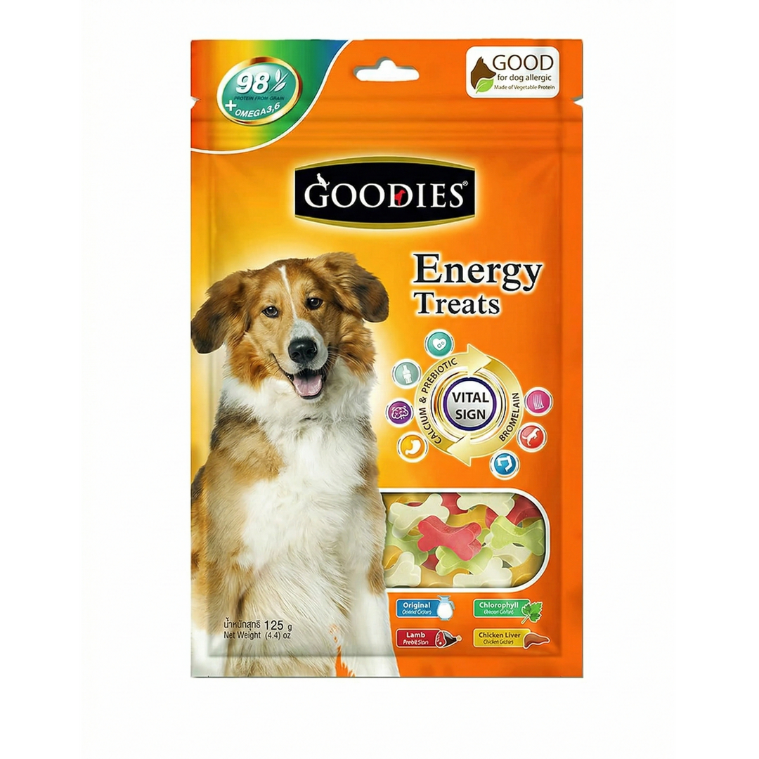 Goodies Energy Dog Treats Grain-Free Protein & Multi-Flavour Bones