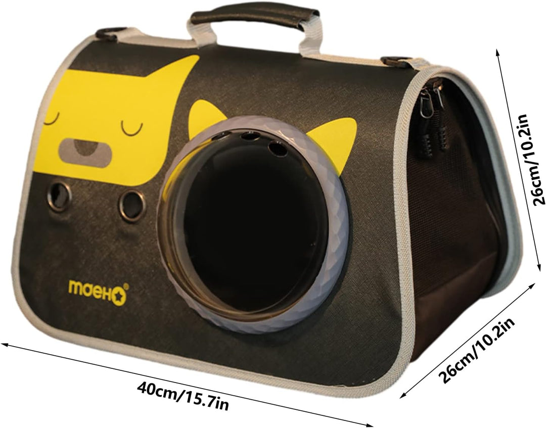 Premium 16" Breathable Pet Carrier Bag with Bubble Window