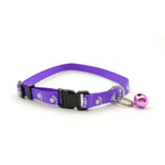 Load image into Gallery viewer, Paw Print Pet Collar with Bell