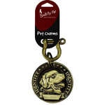Load image into Gallery viewer, Smarty Pet Antique Brass Dog Breed ID Tags – Personalized Identity Charms