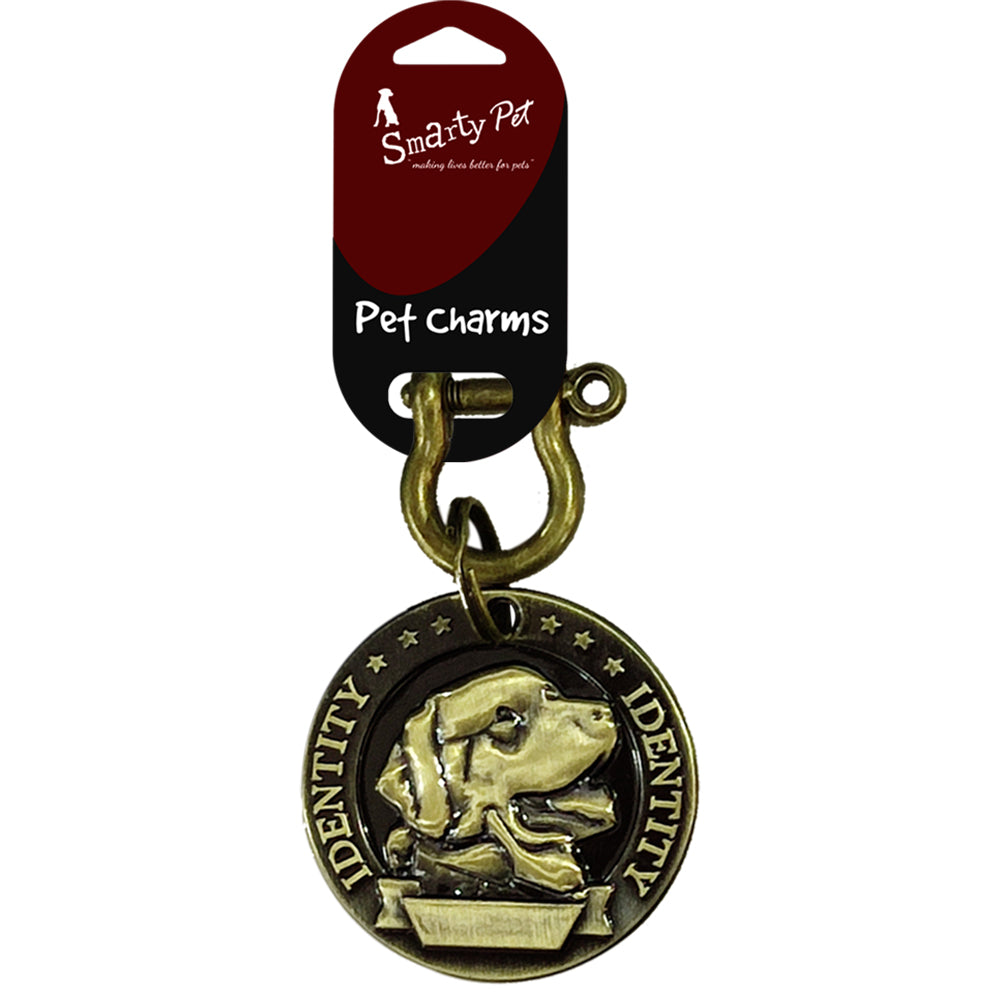 Smarty Pet Antique Brass Dog Breed ID Tags – Personalized Identity Charms