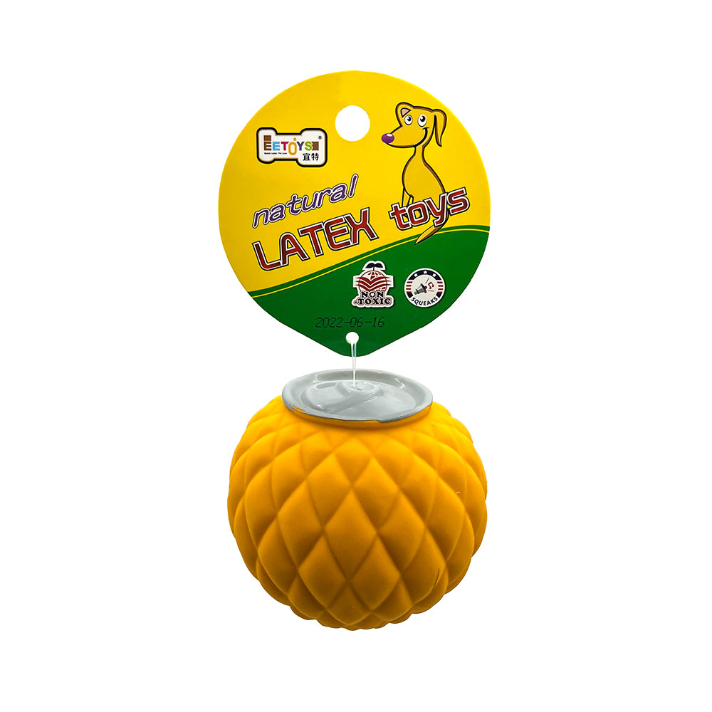 EE Toys-Latex Squeaky Pineapple Dog Toy