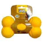 Load image into Gallery viewer, EE Toys Durable Yellow Rubber Bone Dog Toy