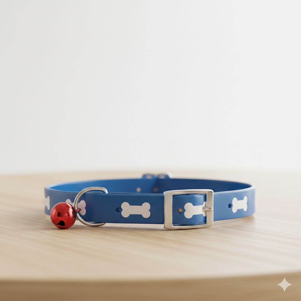 SmartyPet Adjustable Pet Collar with Safety Bell (Color May Vary)
